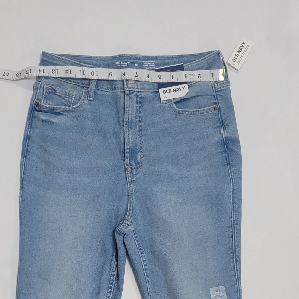 Old Navy Rockstar Super Skinny 360 Stretch Extra High-Rise Women's Jeans - Picture 6 of 9